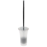 Gedy AU33-00 Free Standing Toilet Brush Holder Made From Thermoplastic Resins in Transparent Finish